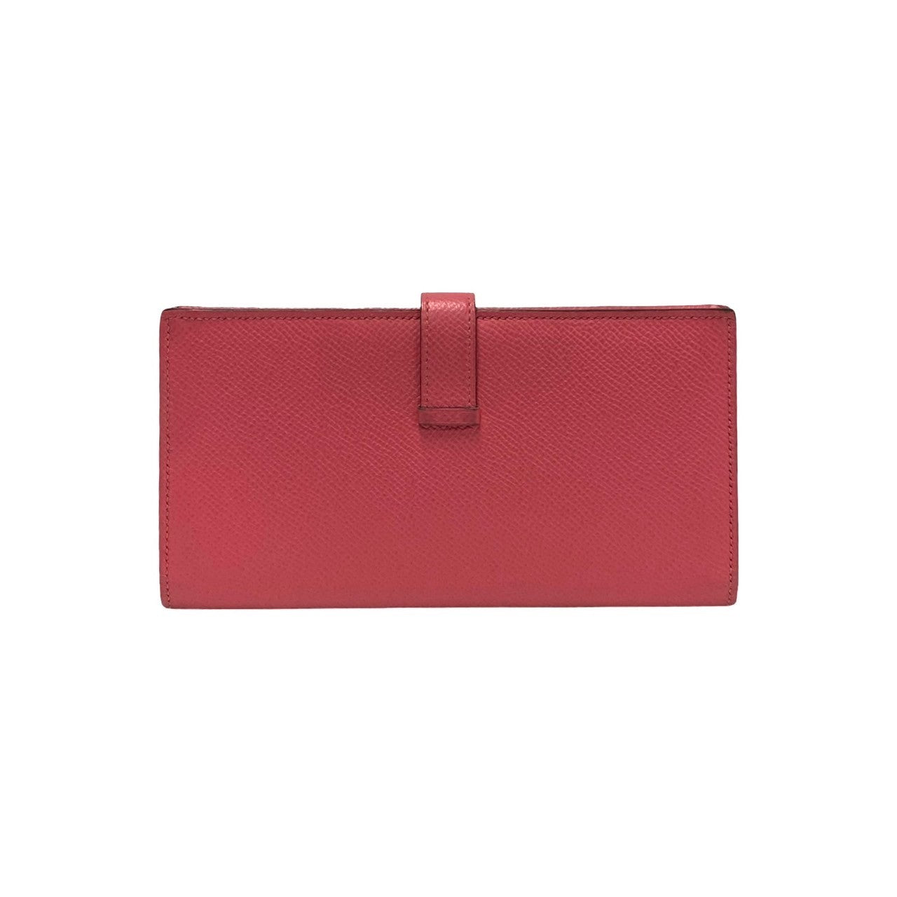 HERMES Long Wallet Purse Epsom pink Beansufla Women