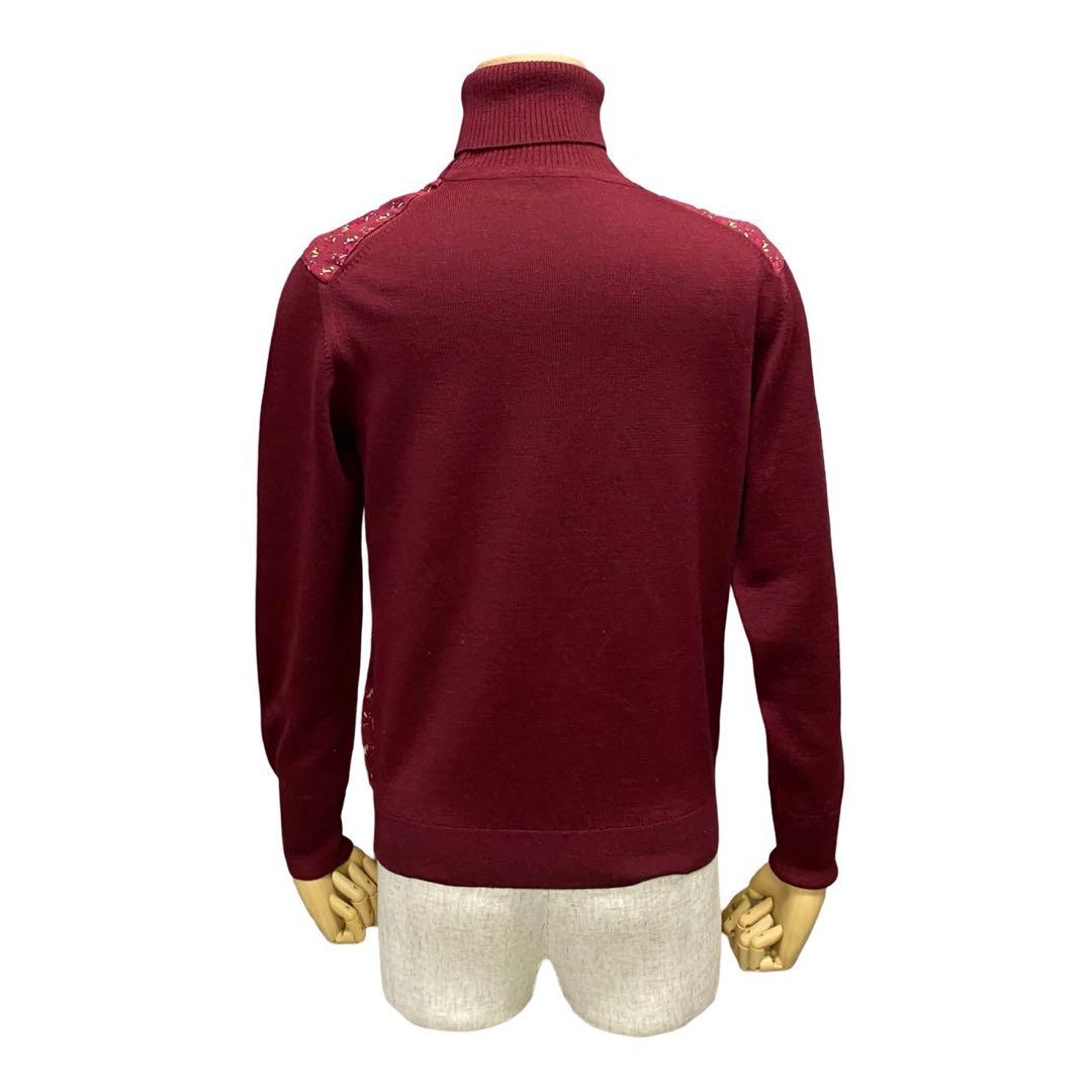 HERMES sweater silk Red 40
