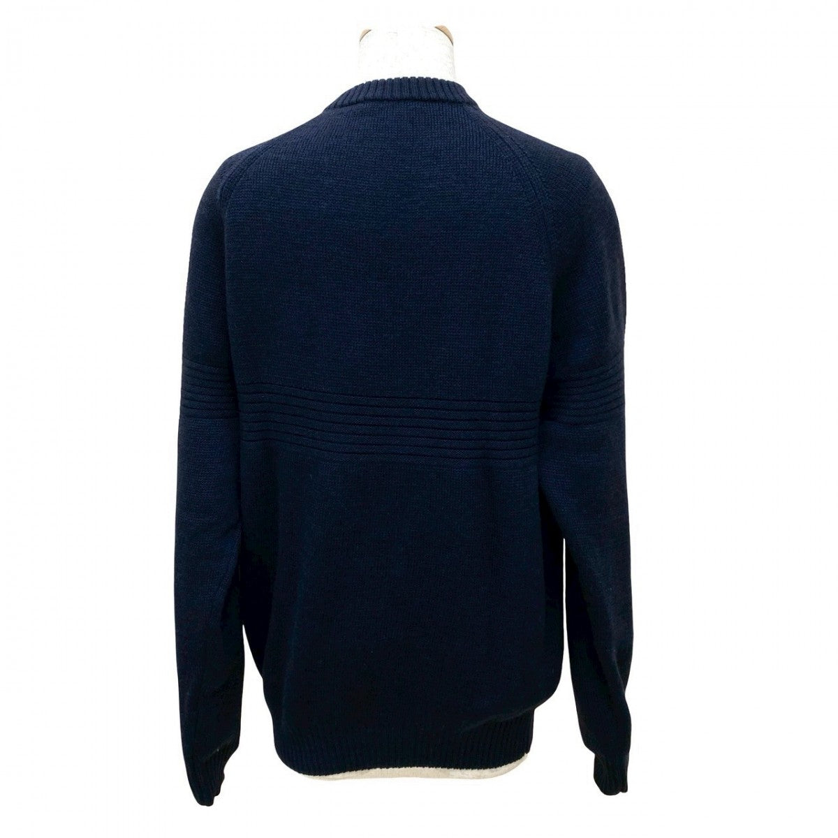 HERMES sweater wool Navy mens L