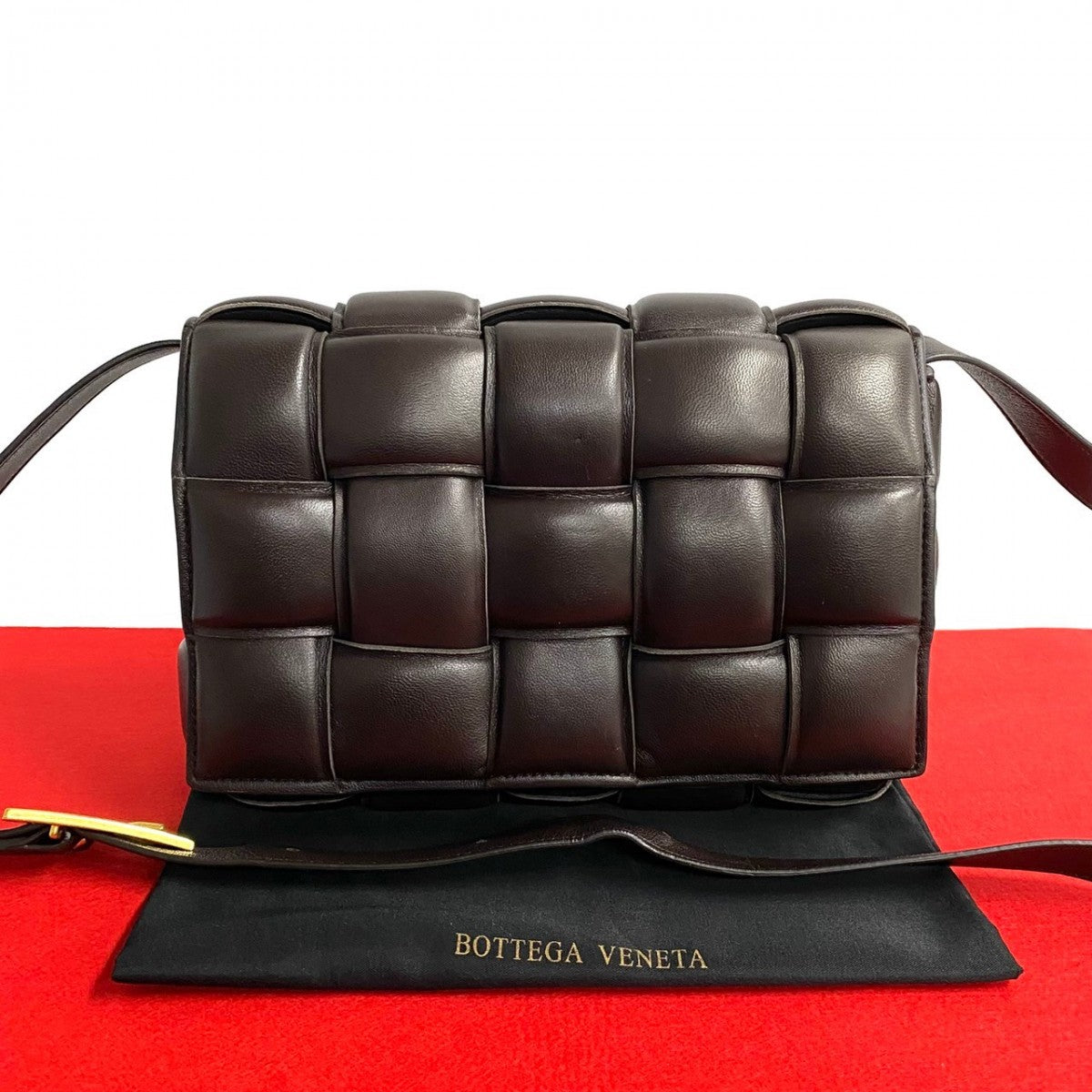 BOTTEGAVENETA Shoulder Bag leather Brown Padded Cassette Women