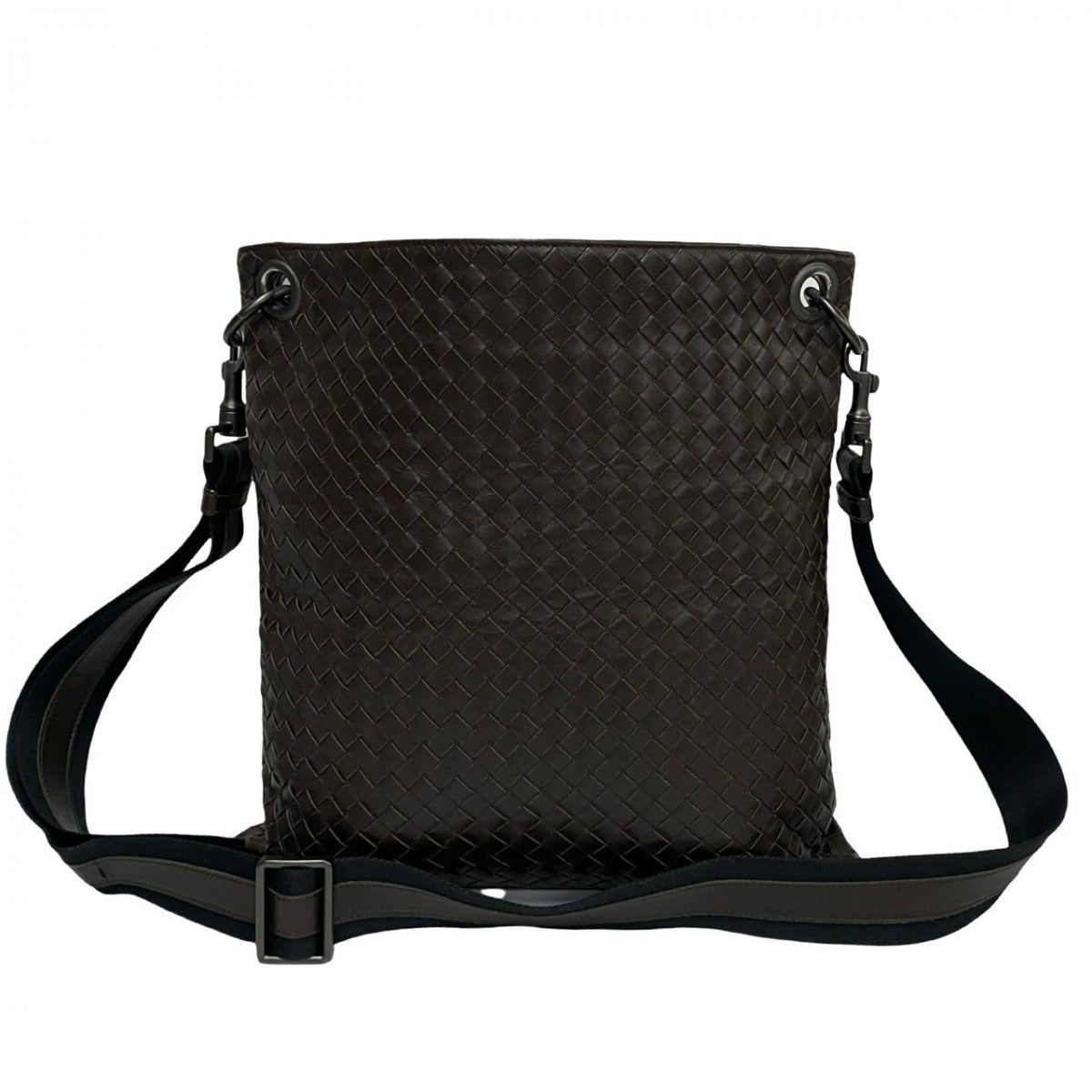 BOTTEGAVENETA Shoulder Bag leather Brown INTRECCIATO mens