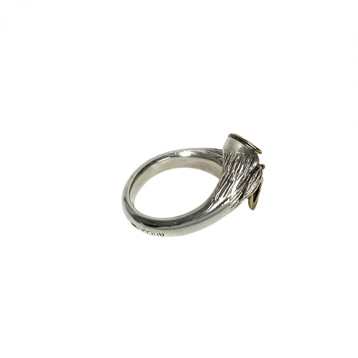 GUCCI Ring Silver925, K18 Gold Silver Horseshoe ring Women