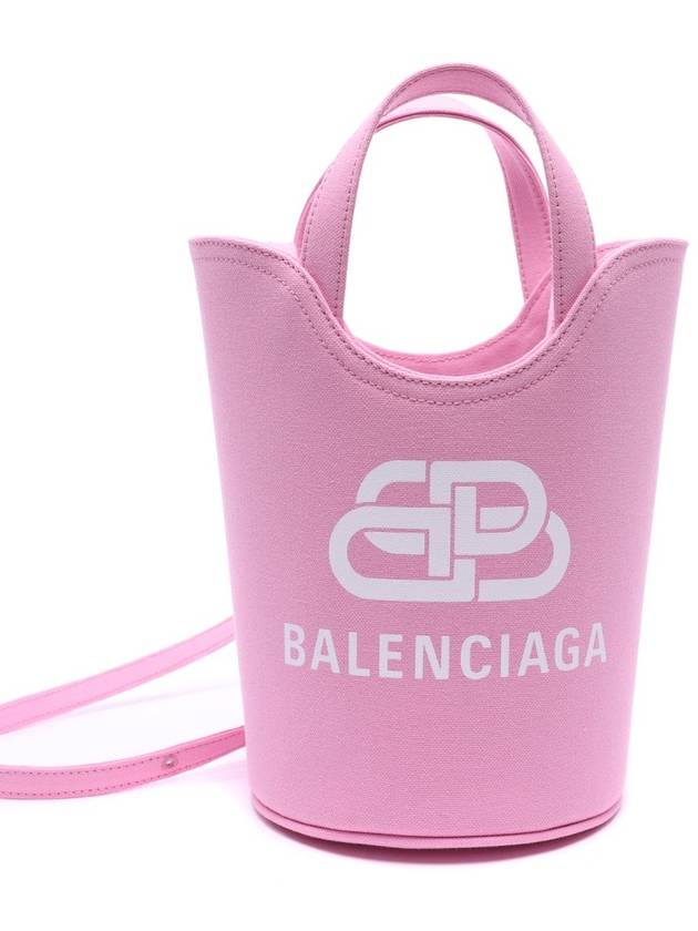 Luxury Balenciaga Trending 2025 Logo Wave Bucket Tote Bag Pink