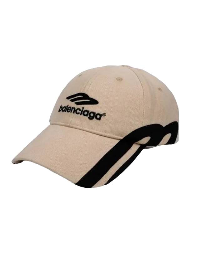 Luxury Balenciaga Trending 2025 3B Sports Icon Ball Cap Light Beige