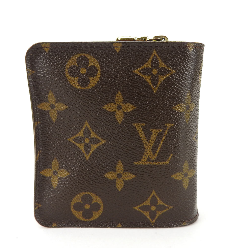 LOUIS VUITTON Bifold Wallet M61667 Monogram Brown Compact zip