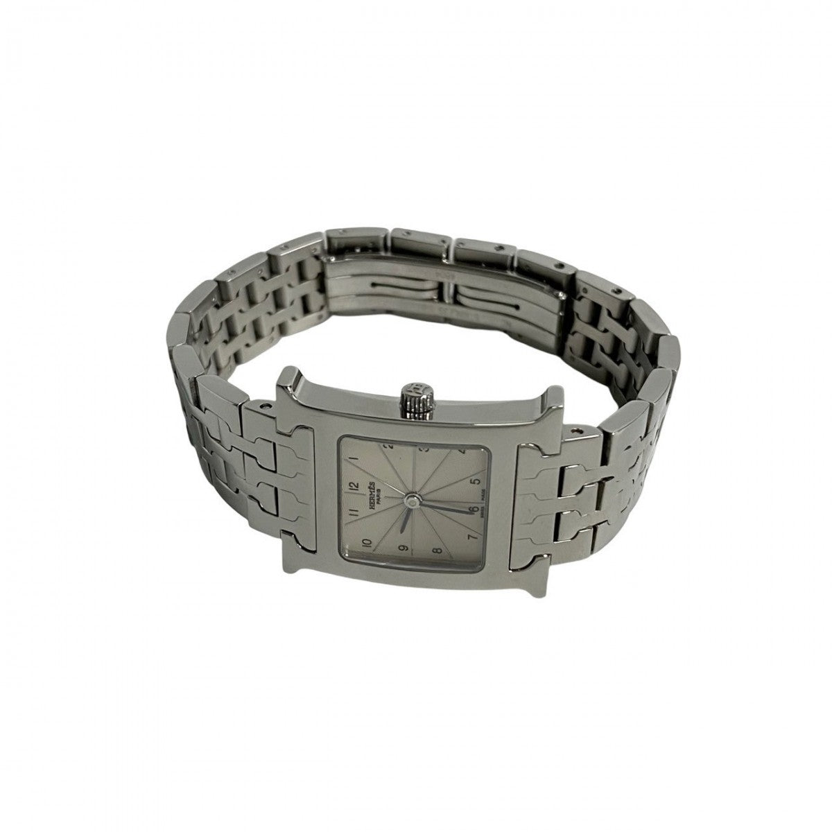 HERMES Watches Stainless Steel Silver quartz H watch mens