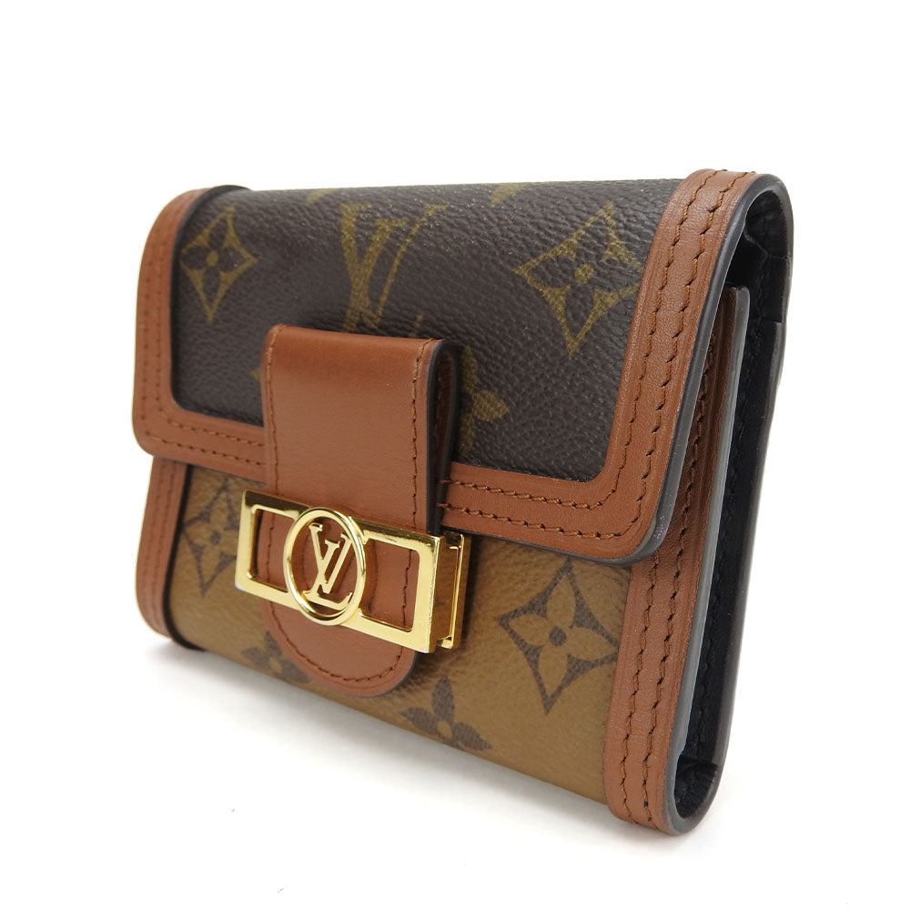 LOUIS VUITTON Tri-fold wallet M68725 Monogram Brown Portefeuille Daufine Compact