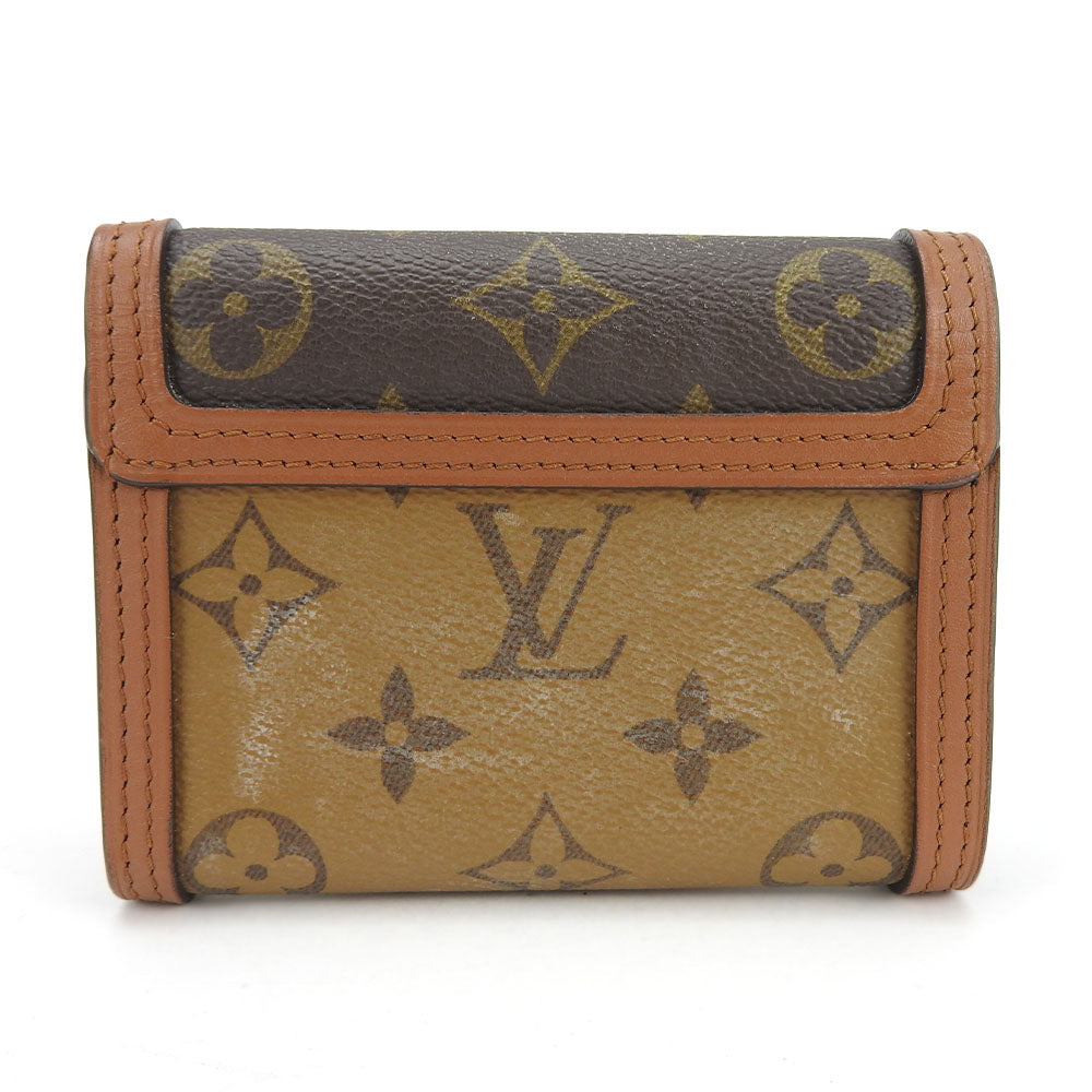LOUIS VUITTON Tri-fold wallet M68725 Monogram Brown Portefeuille Daufine Compact