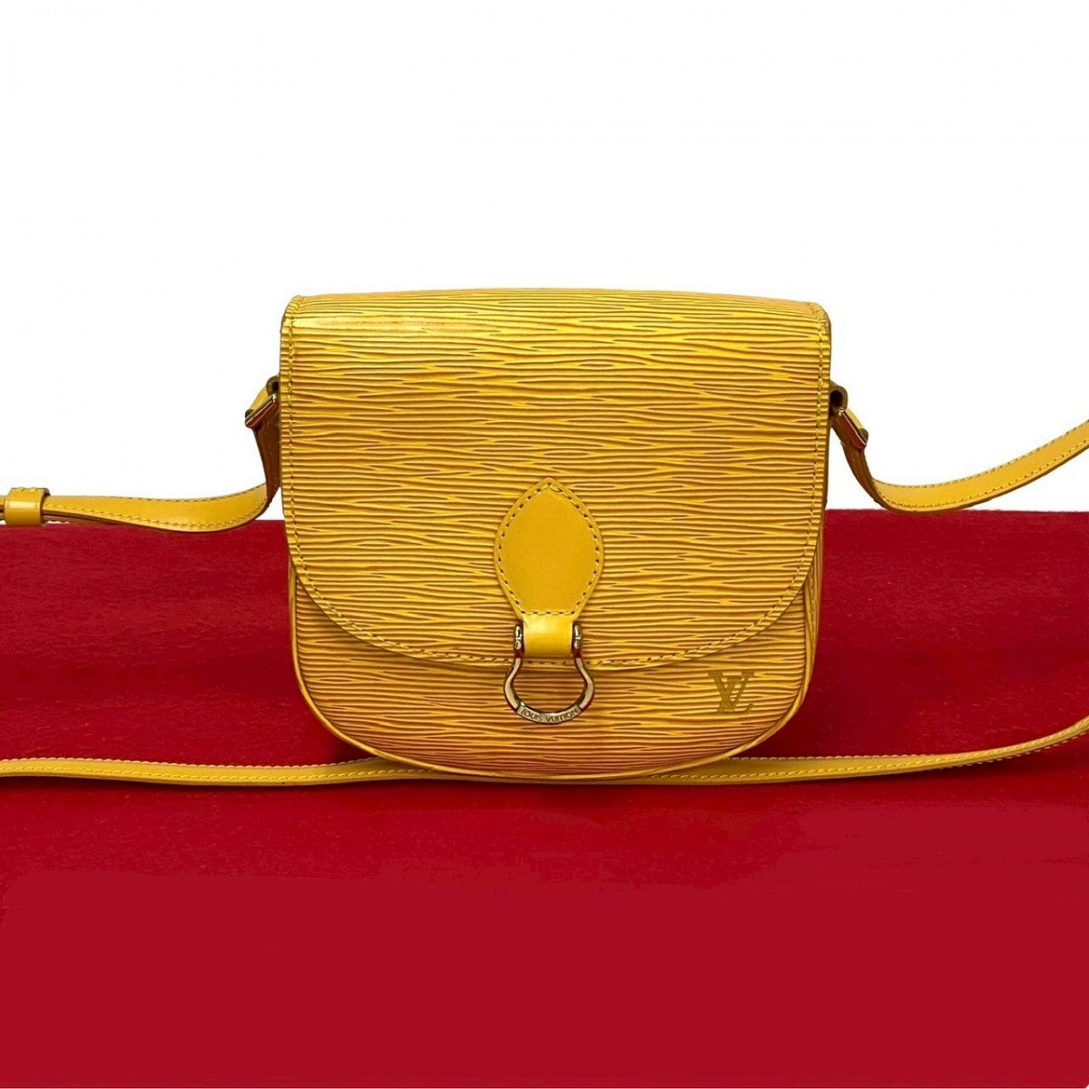 LOUIS VUITTON Shoulder Bag M52219 Epi Leather yellow Epi Mini Saint-Cloud Women
