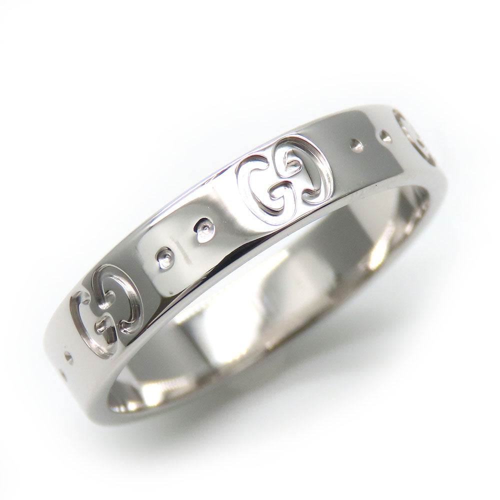 GUCCI Ring K18 white gold White gold Icon ring Women