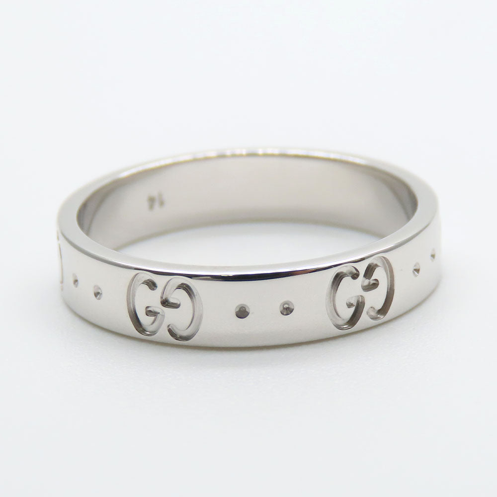 GUCCI Ring K18 white gold White gold Icon ring Women