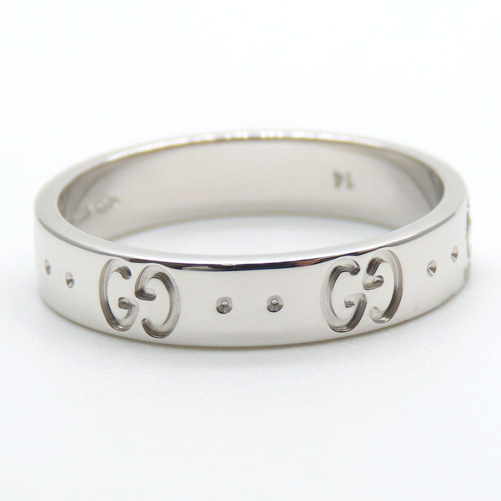 GUCCI Ring K18 white gold White gold Icon ring Women