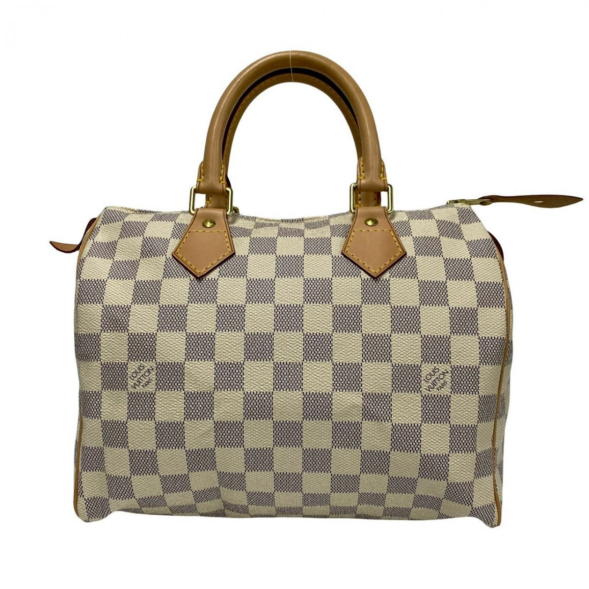 LOUIS VUITTON Handbag N41534 Leather, PVC gray Damier Azur Speedy 25 Women