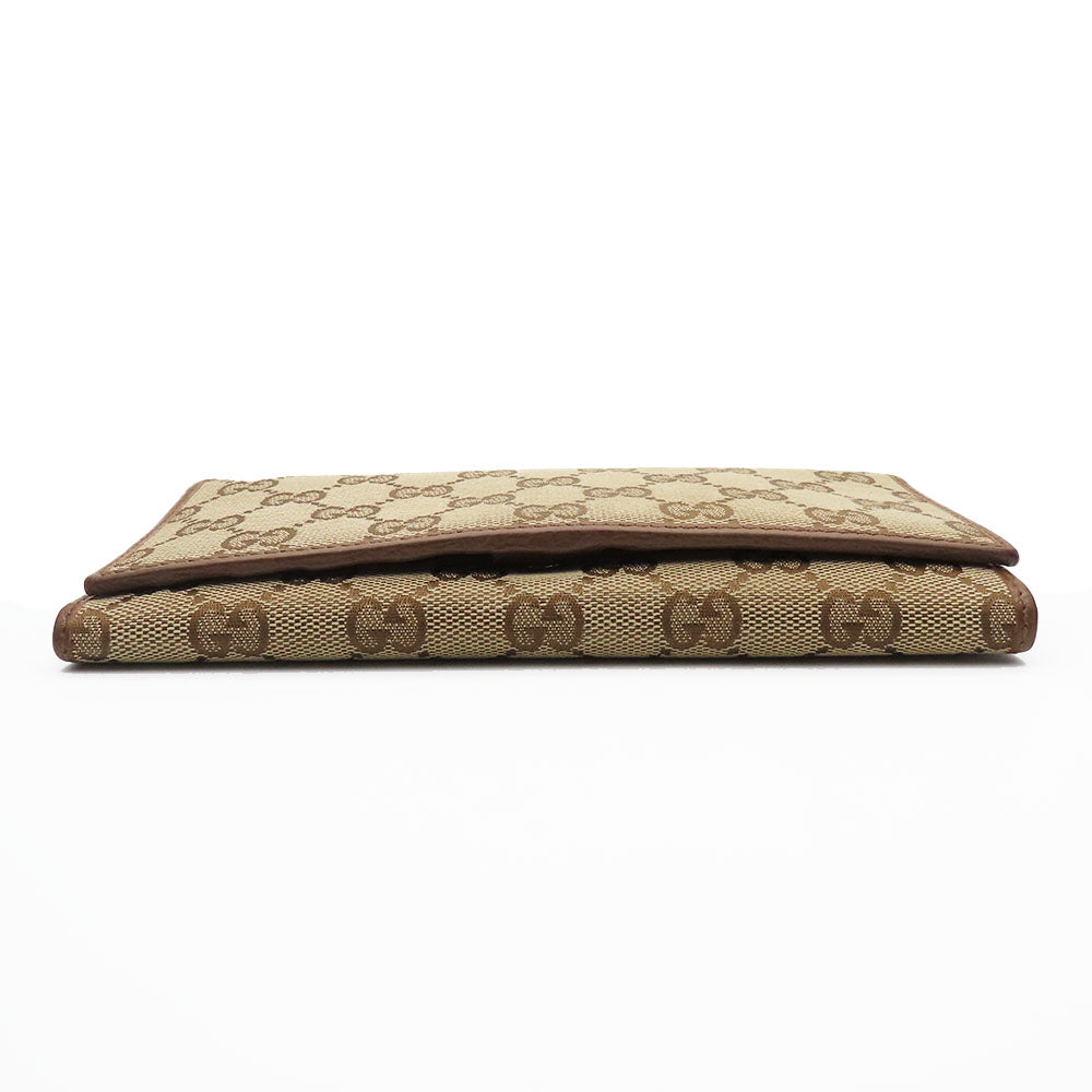 GUCCI Long Wallet Purse 346058 GG canvas Brown