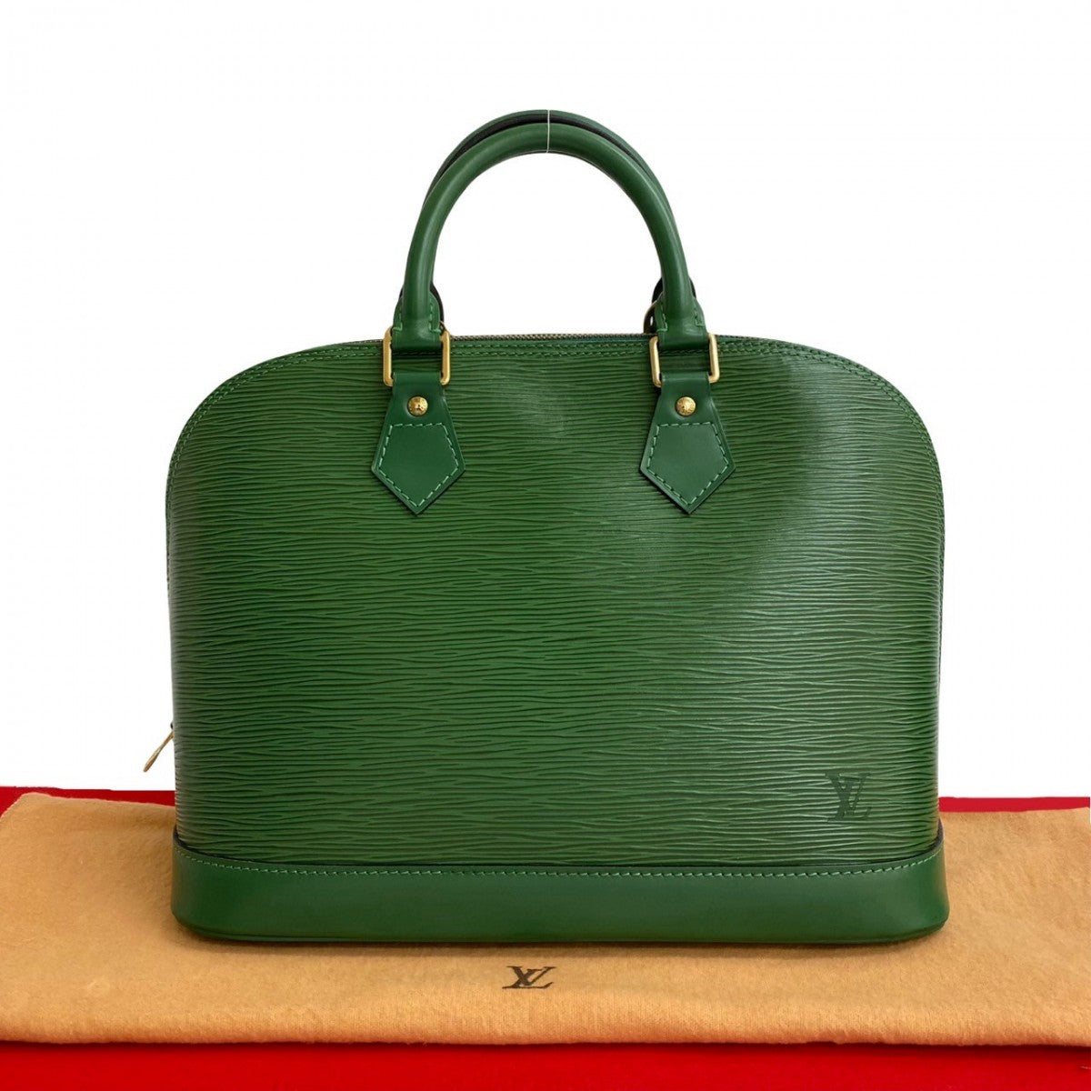 LOUIS VUITTON Handbag M52144 Epi Leather green Epi Alma Women