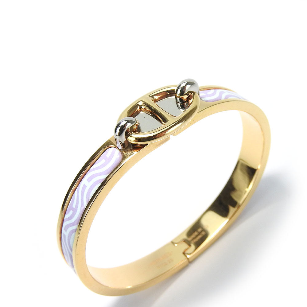 HERMES Bangle metal gold Chene Dunkle Mini-clic