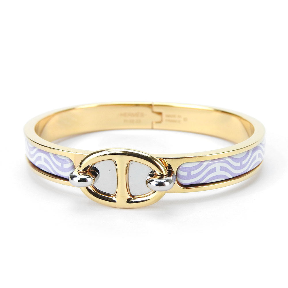 HERMES Bangle metal gold Chene Dunkle Mini-clic