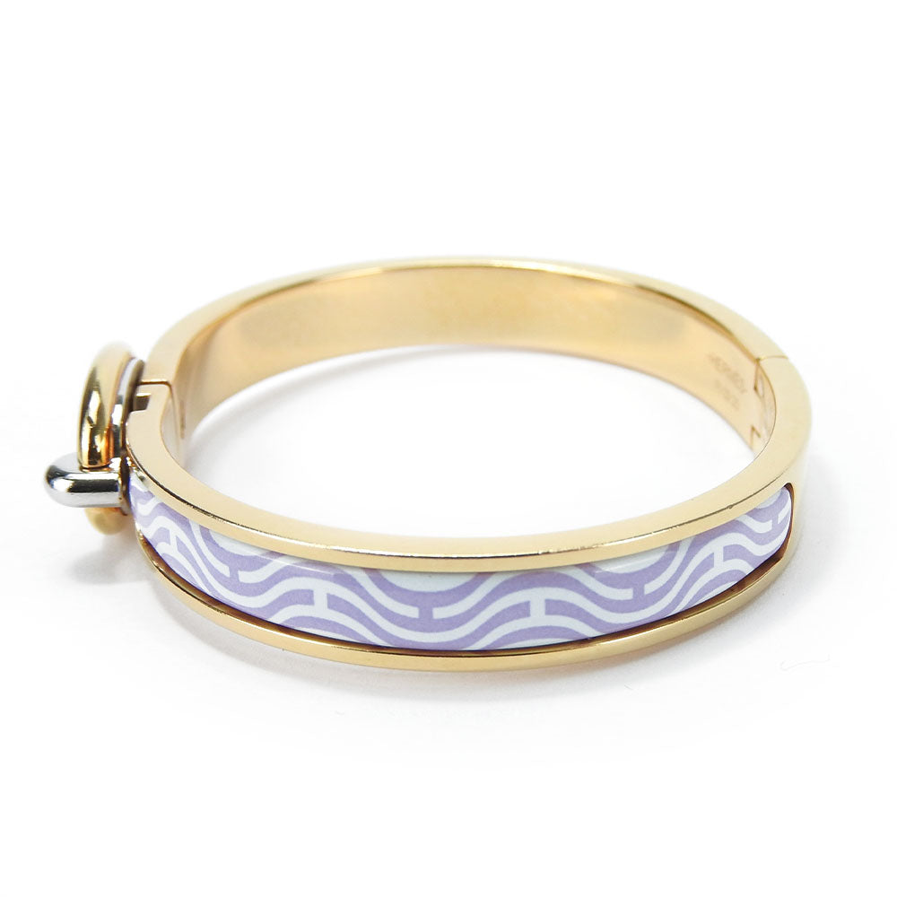 HERMES Bangle metal gold Chene Dunkle Mini-clic