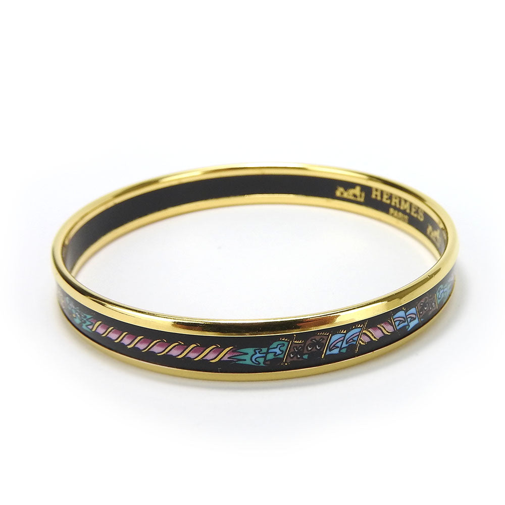 HERMES bracelet Metal, Cloisonne multicolor Emaille PM Women