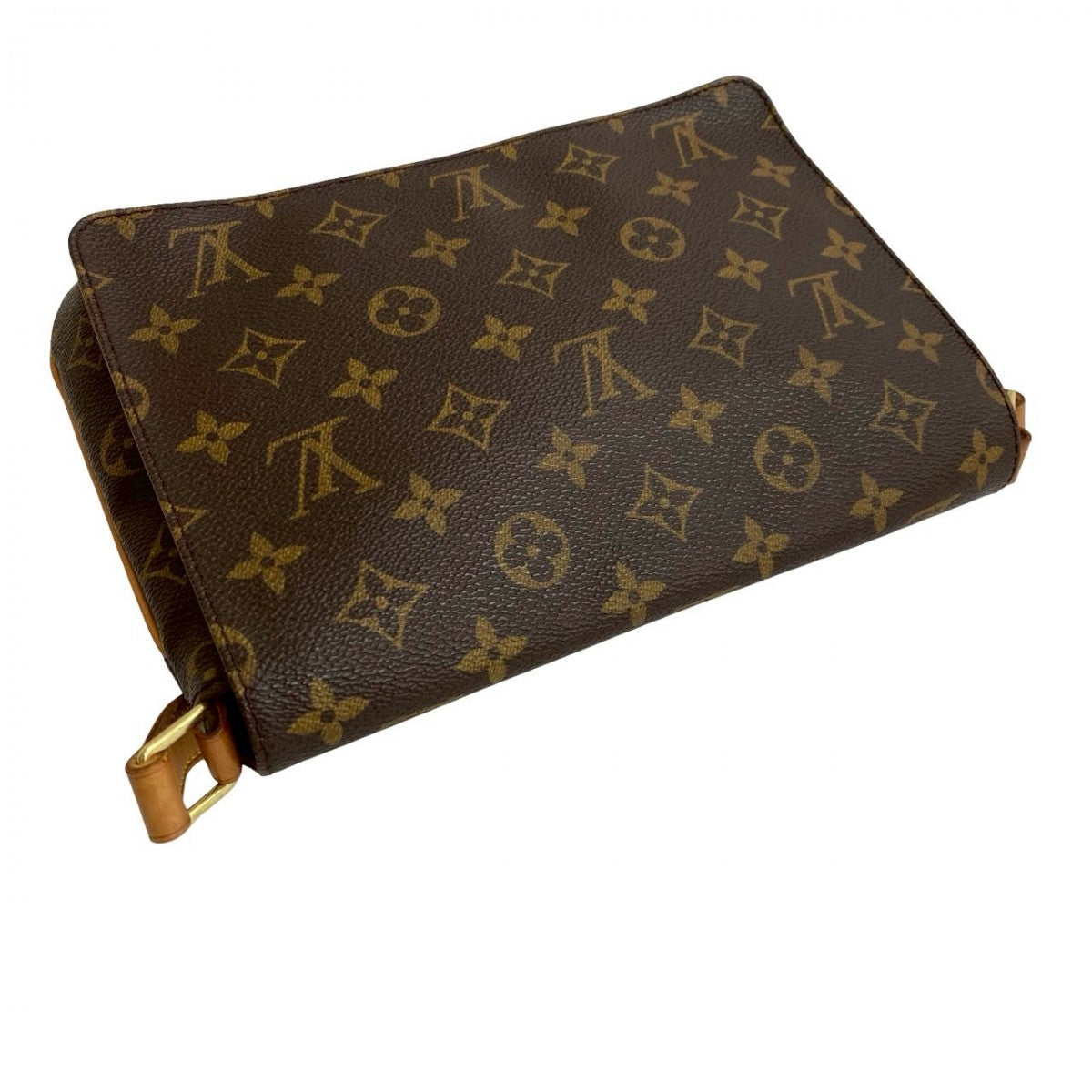 LOUIS VUITTON Shoulder Bag M51257 Epi Leather Brown Monogram Musette tango short Women