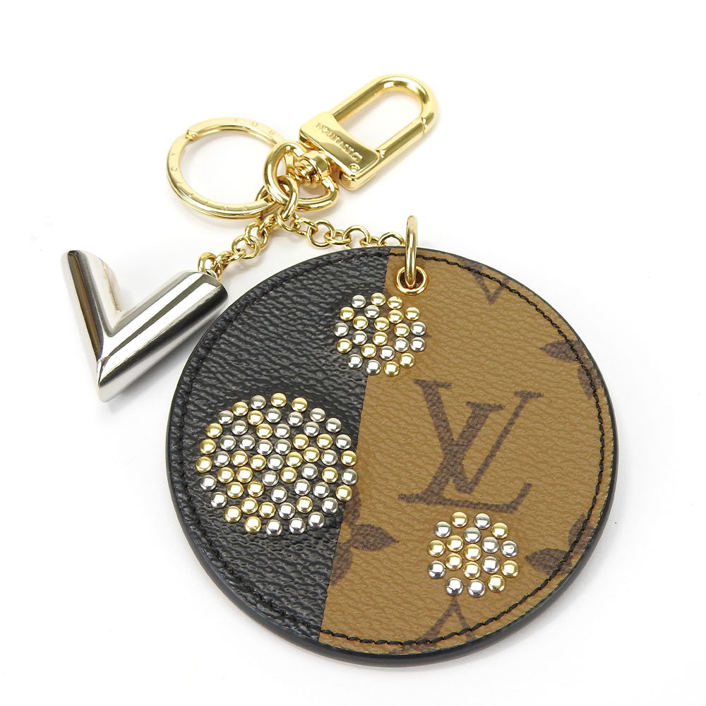 LOUIS VUITTON Key ring MP1842 Monogram reverse Brown Portocle Night Light