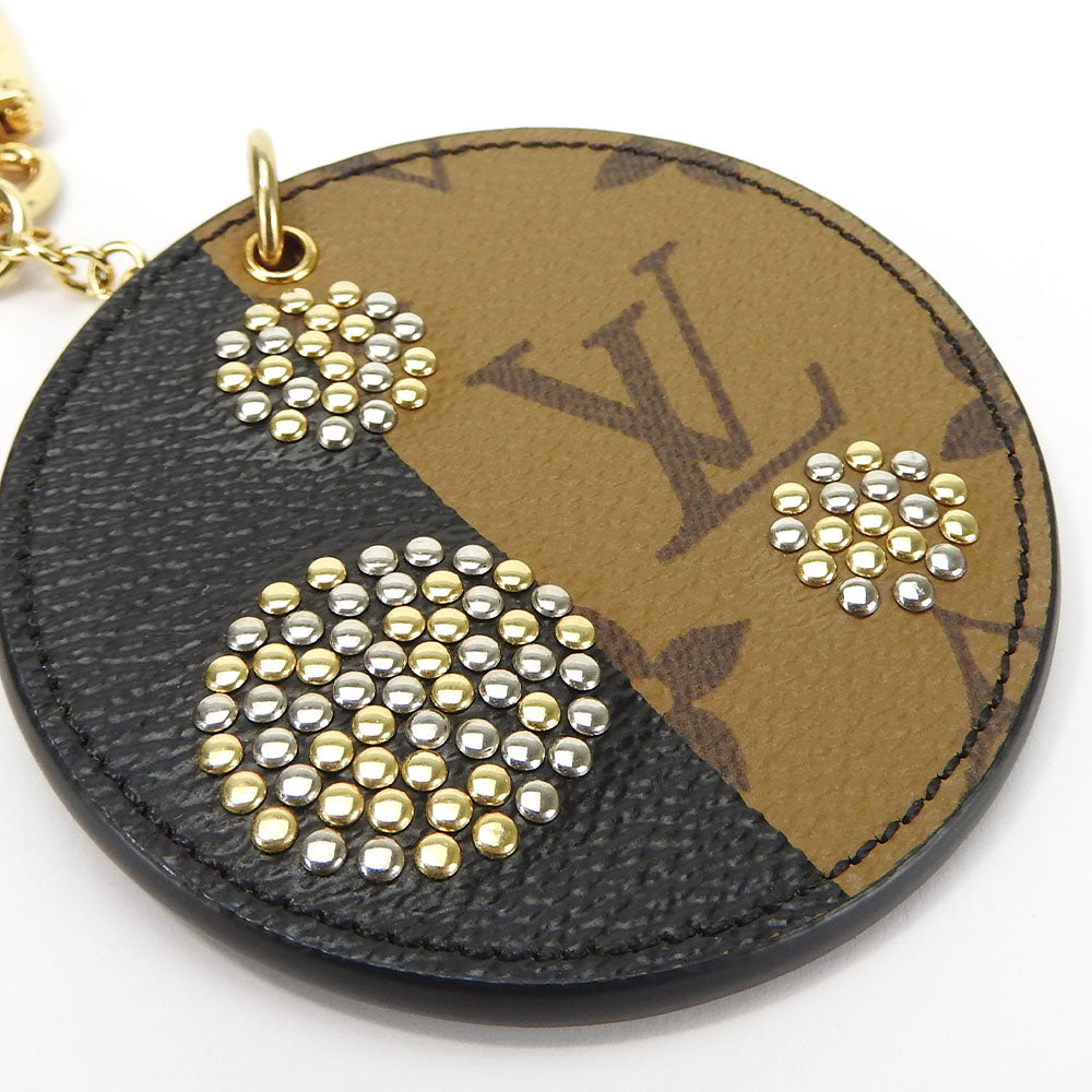 LOUIS VUITTON Key ring MP1842 Monogram reverse Brown Portocle Night Light