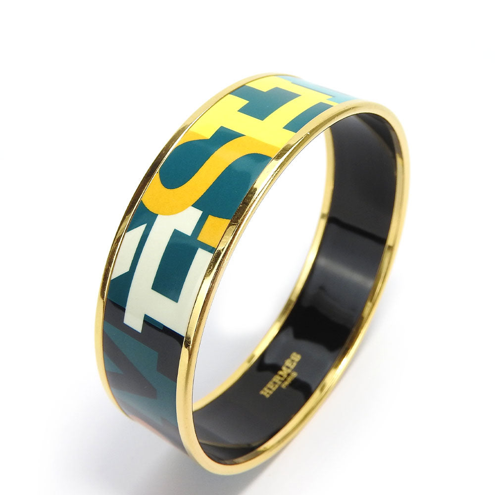 HERMES bracelet Enamel, Metal Green type Emile Women