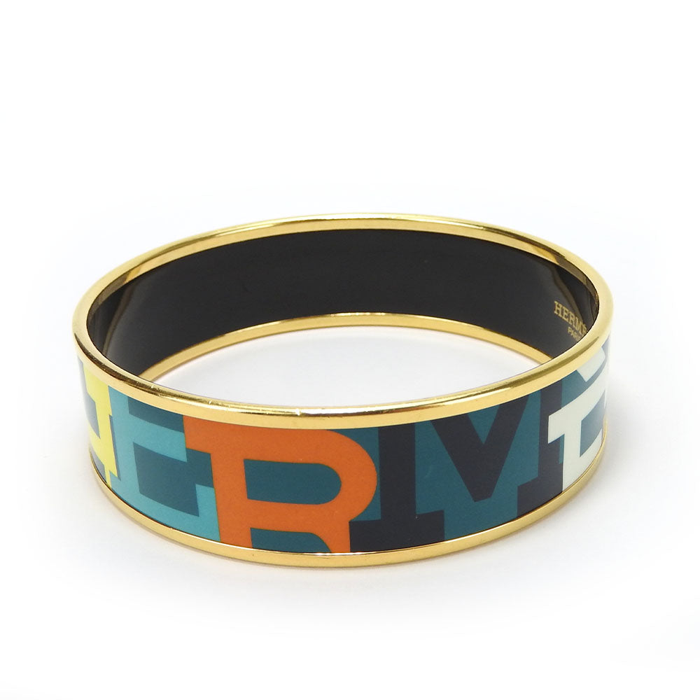 HERMES bracelet Enamel, Metal Green type Emile Women