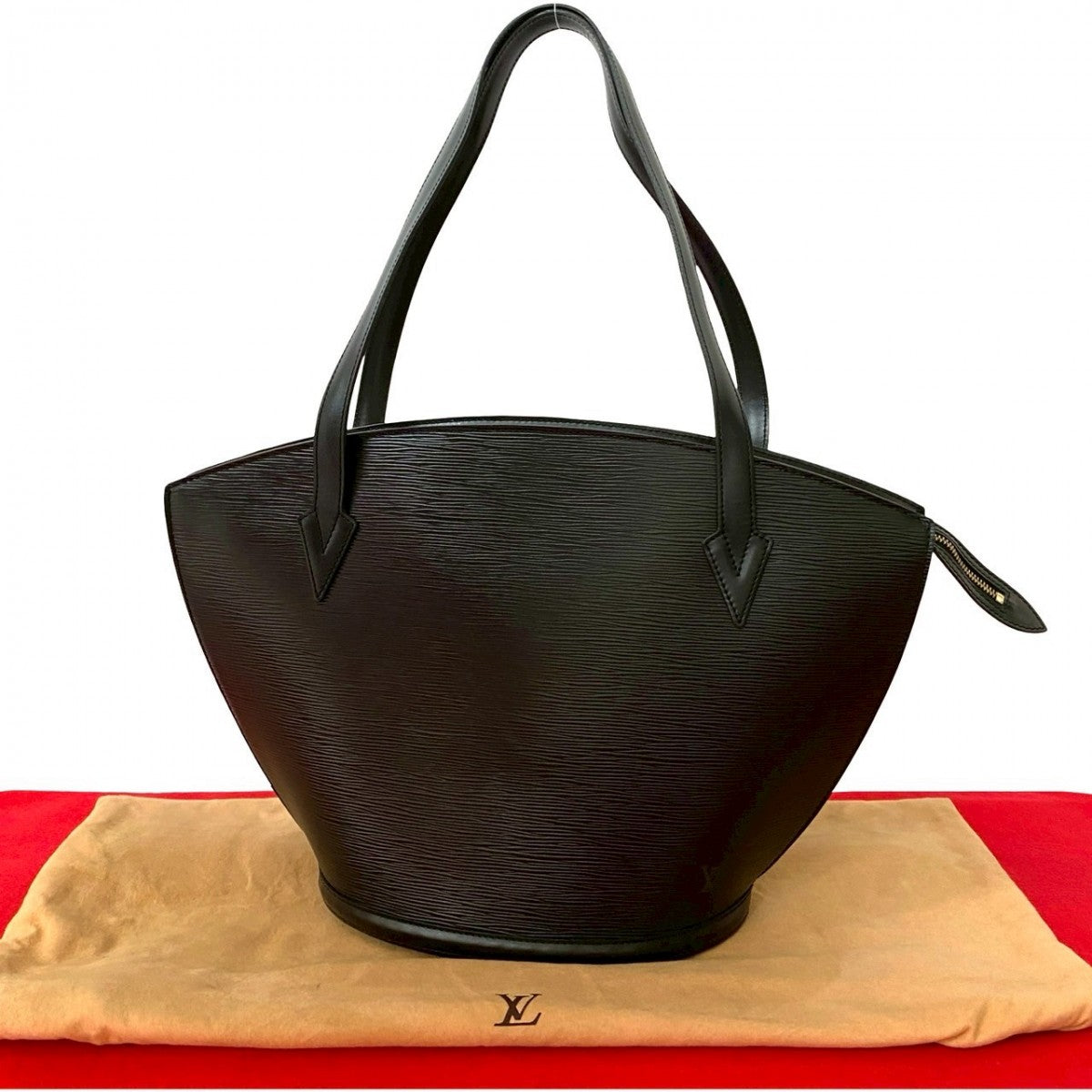 LOUIS VUITTON Tote Bag M52262 Epi Leather black Epi Sunjack shopping Women