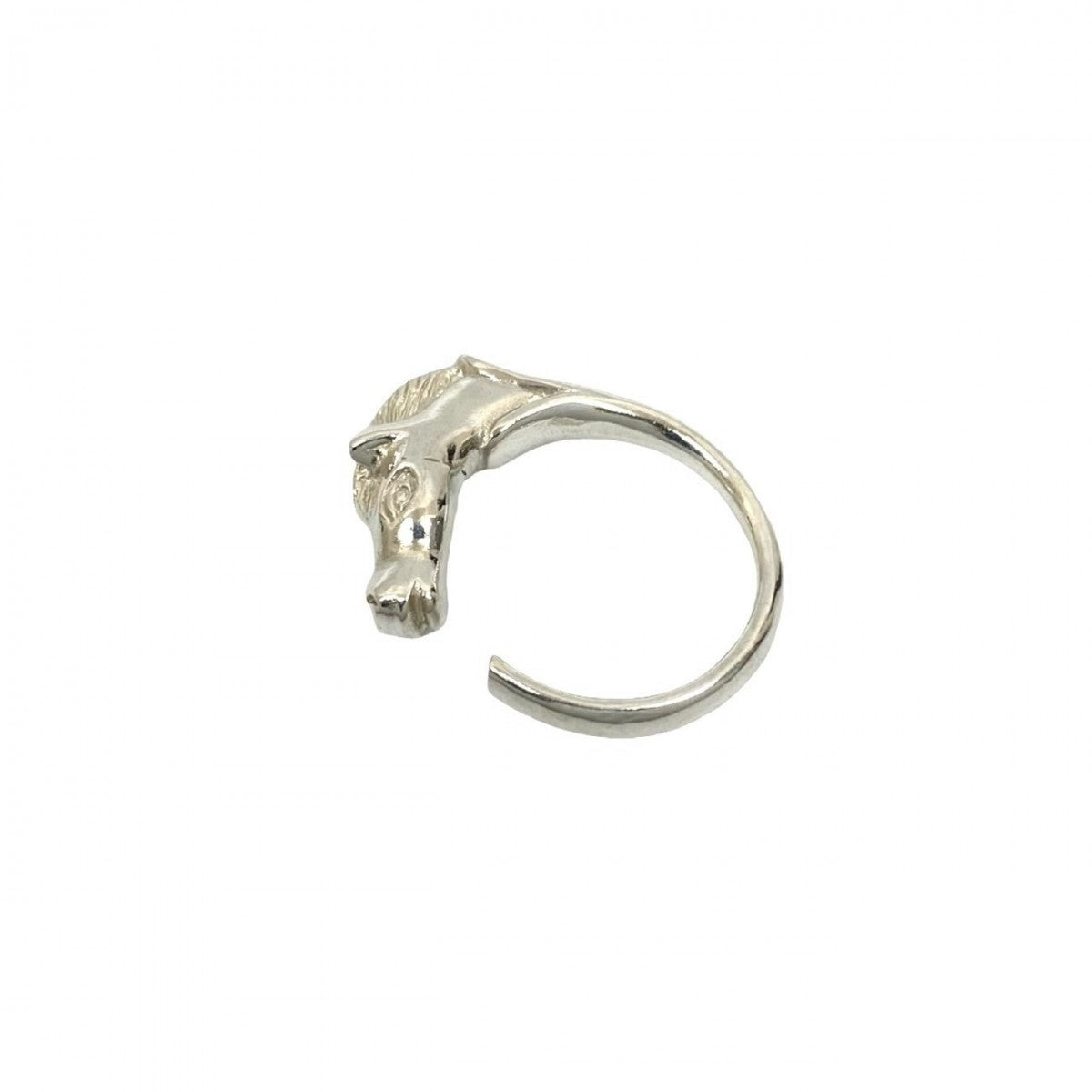 HERMES Ring Silver925 Silver Cheval Horse Ring mens