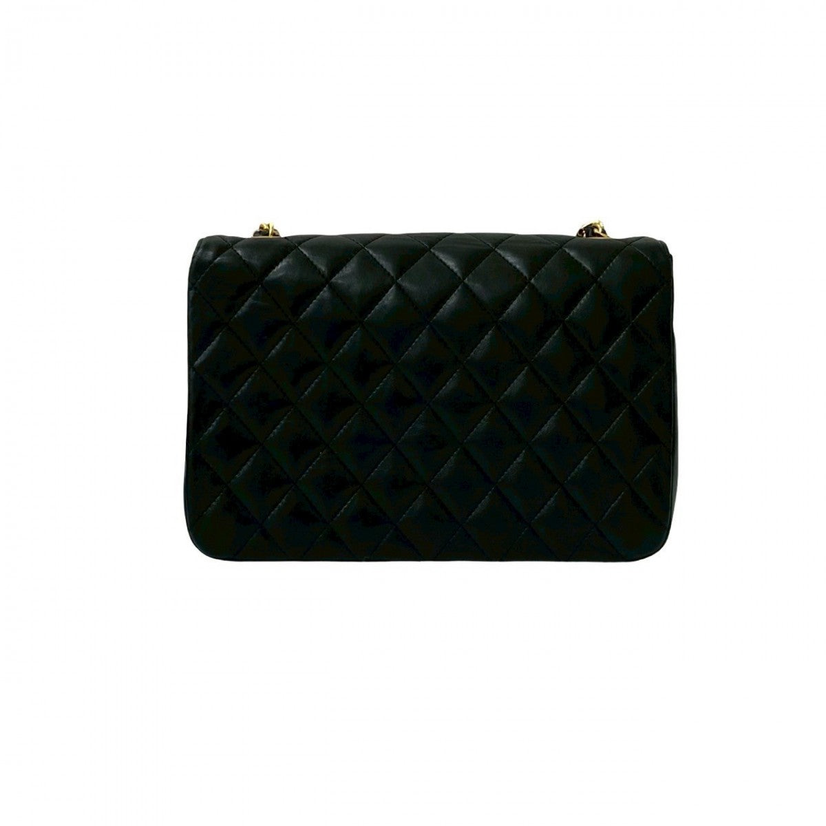 CHANEL Shoulder Bag lambskin black Matrasse