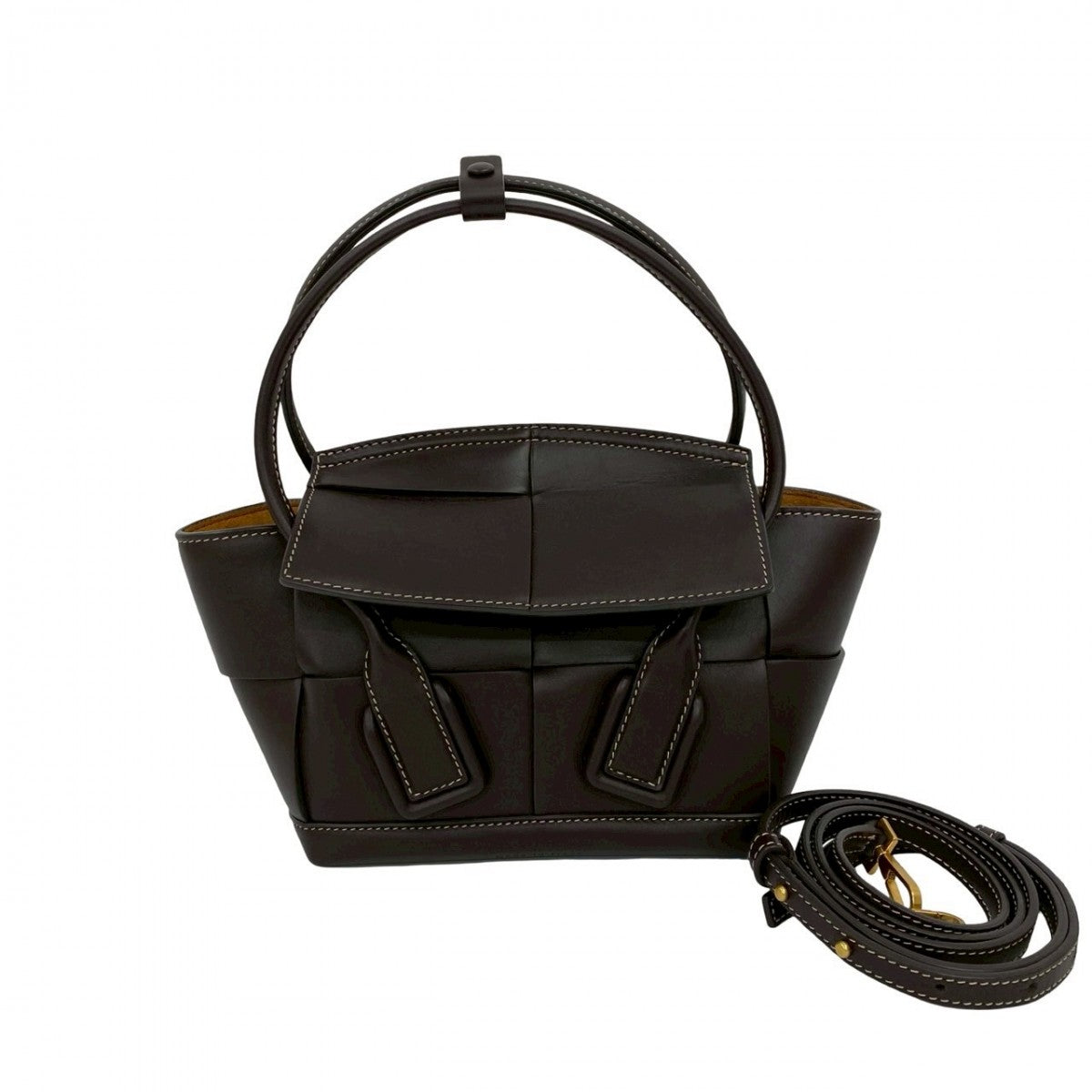 BOTTEGAVENETA Shoulder Bag leather Brown Mini the Arco
