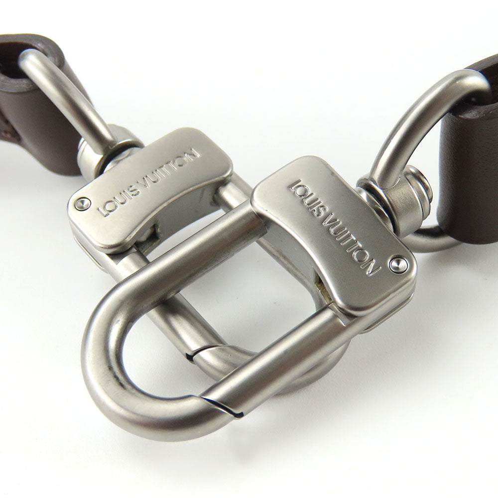LOUIS VUITTON Shoulder strap leather Brown