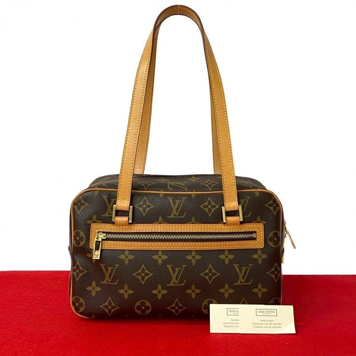 LOUIS VUITTON Shoulder Bag leather Brown Monogram SHITE MM