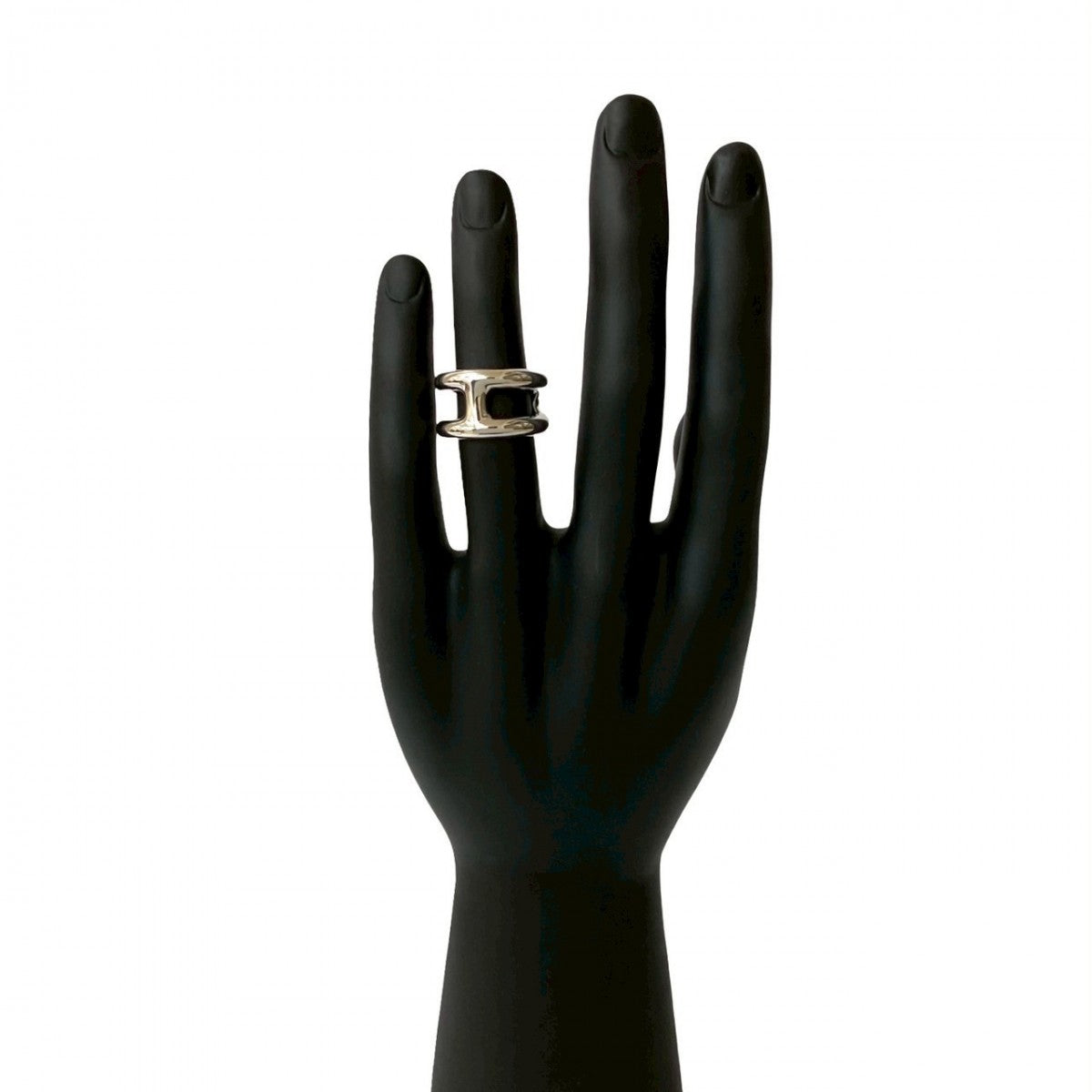 HERMES Ring Silver925 Silver Osmos PM Women