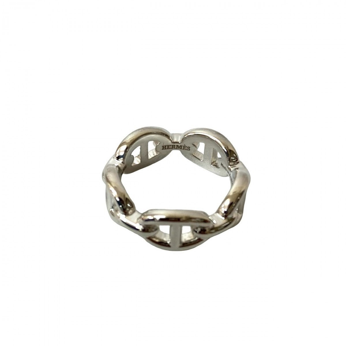 HERMES Ring Silver925 Silver Chene Dunkle Enchaine