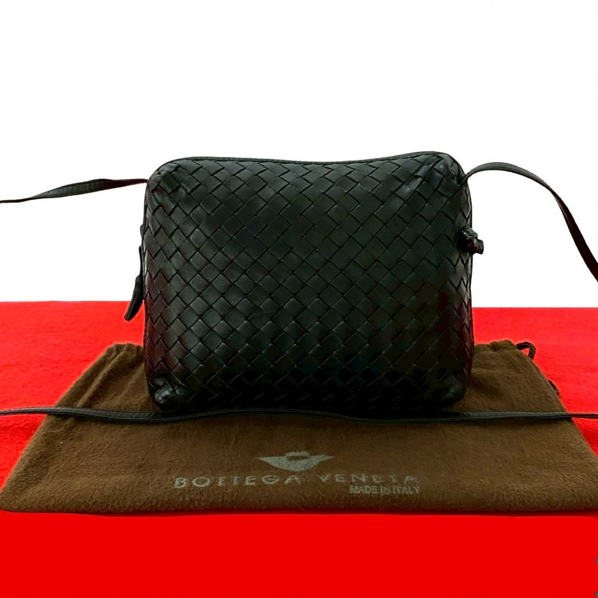 BOTTEGAVENETA Shoulder Bag leather black