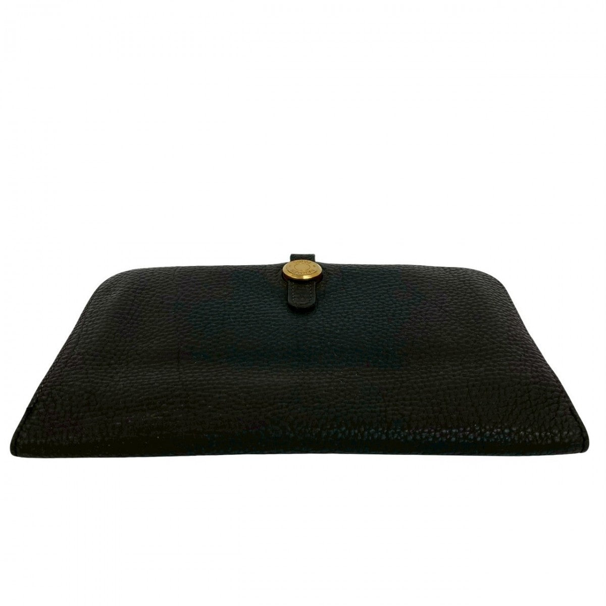 HERMES Bifold Wallet Taurillon Clemence black Dogon GM