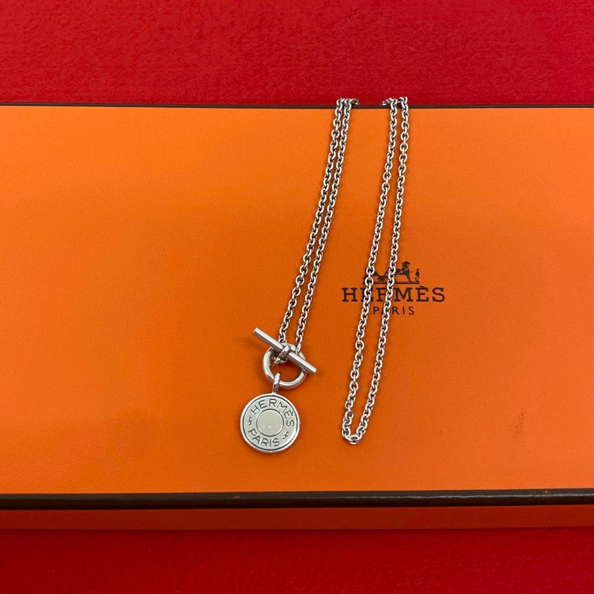 HERMES Necklace Silver925 Silver Serie Amulet Necklace