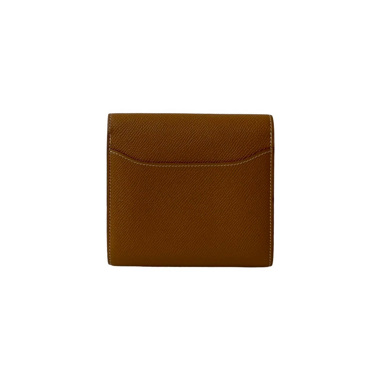 HERMES Bifold Wallet Epsom Brown Constance Compact