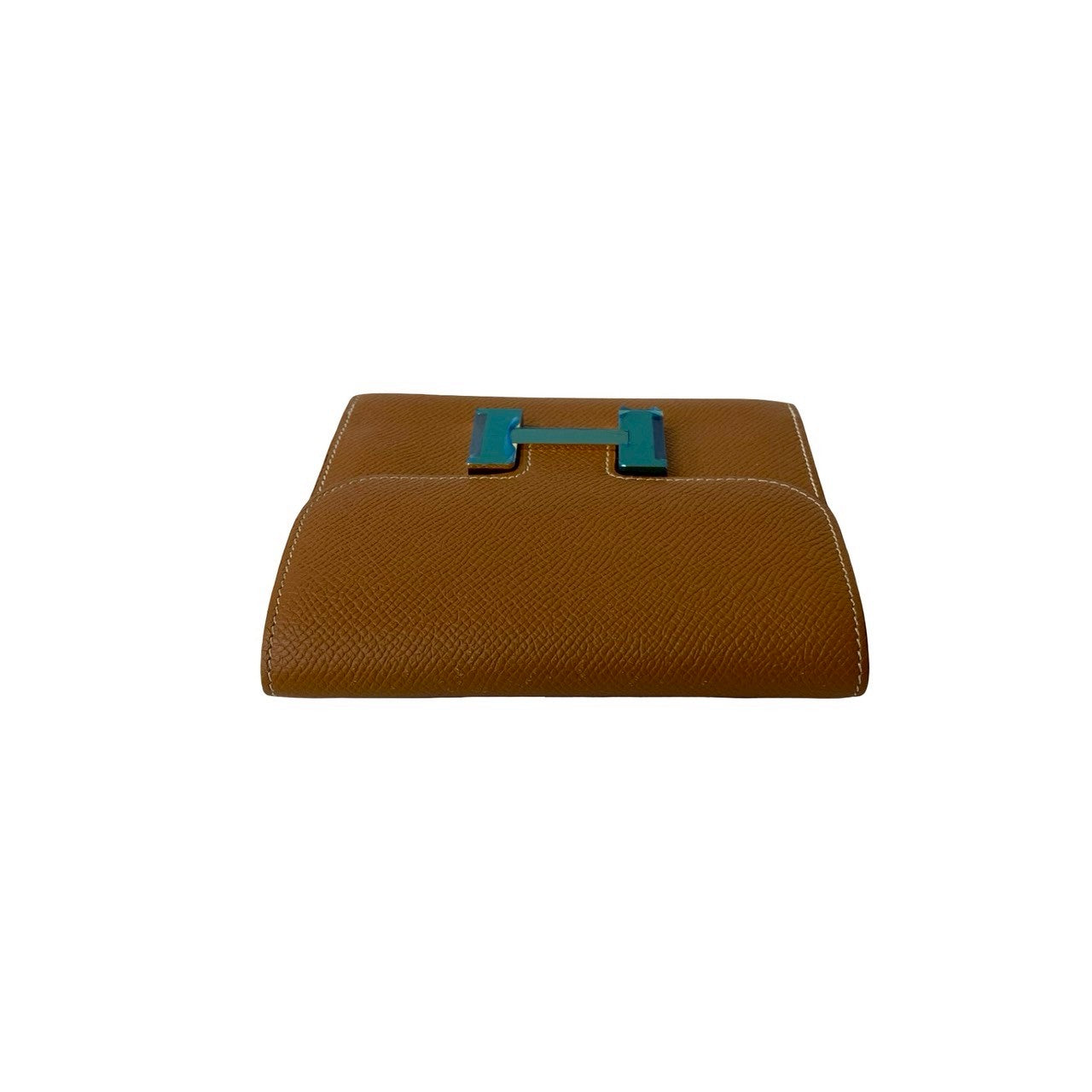 HERMES Bifold Wallet Epsom Brown Constance Compact