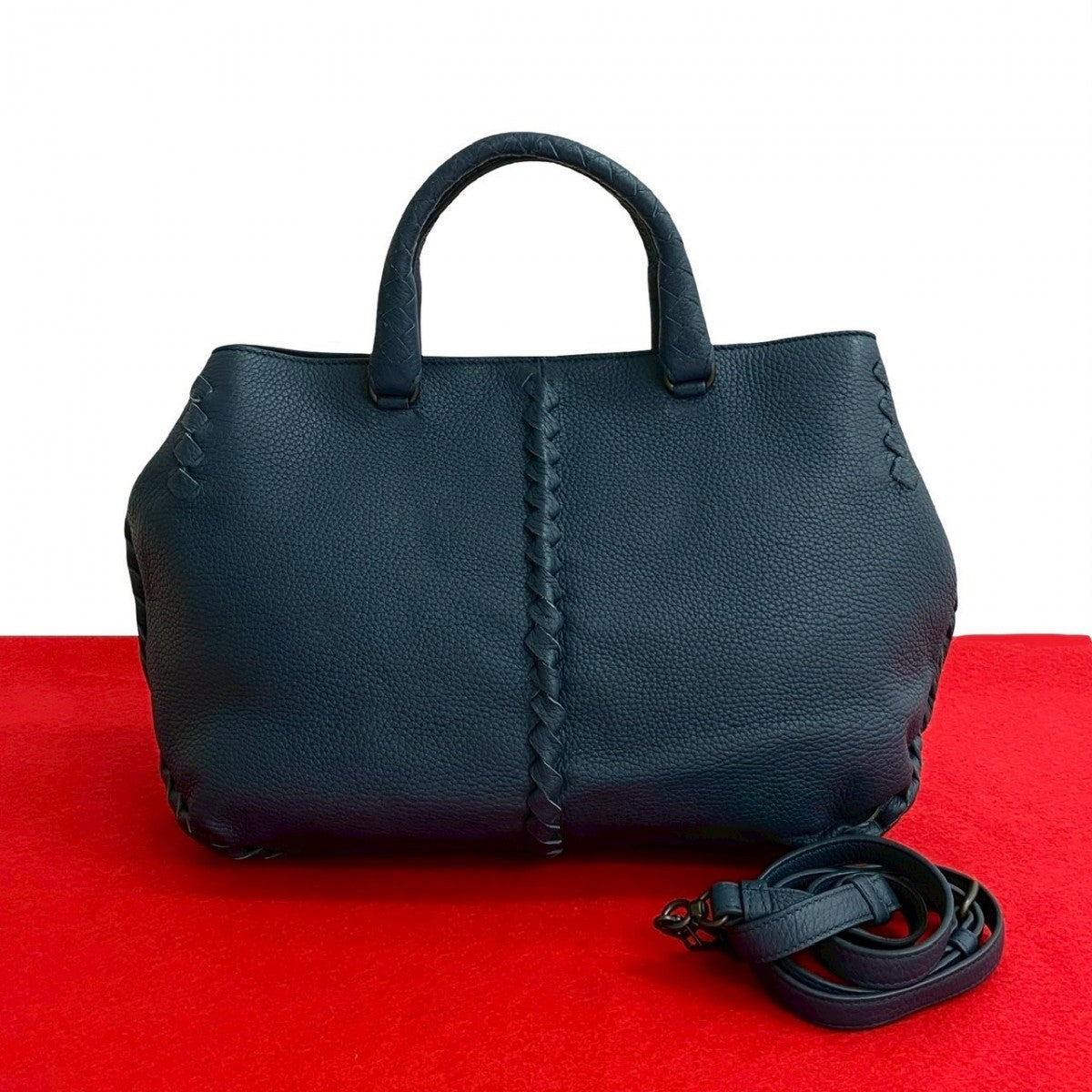 BOTTEGAVENETA Shoulder Bag leather Navy