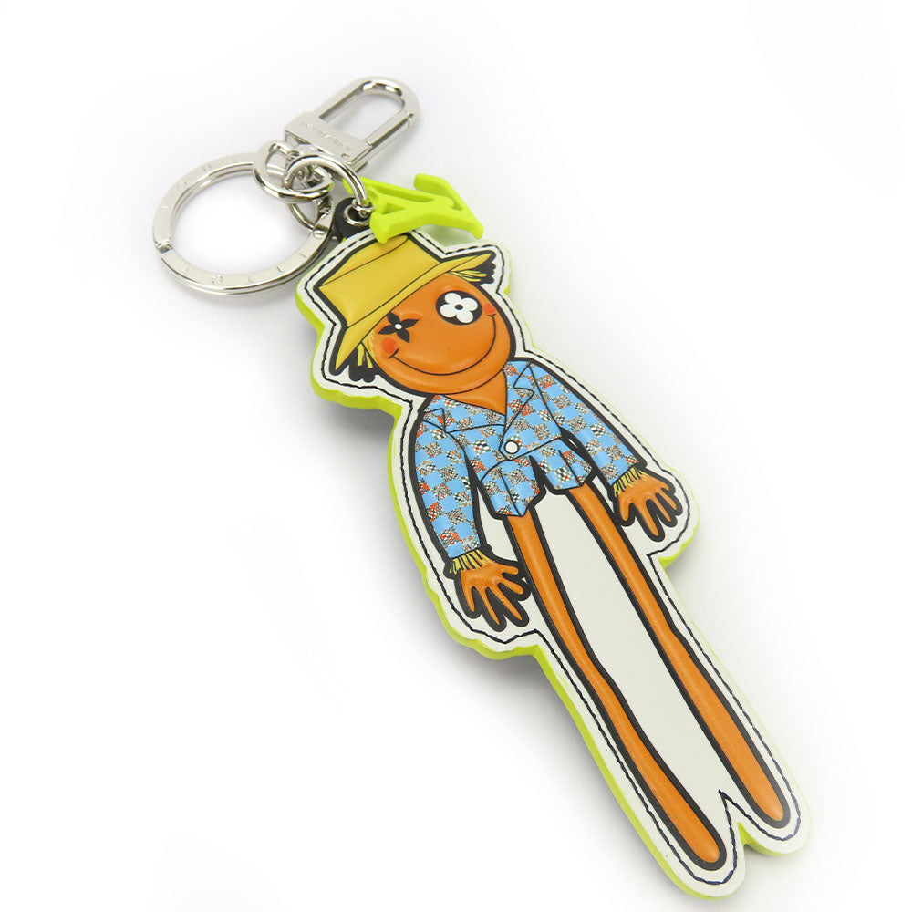 LOUIS VUITTON key ring MP2922 leather yellow Porto Cre LV Scarecrow