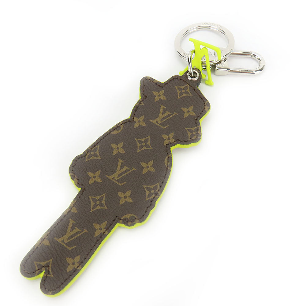 LOUIS VUITTON key ring MP2922 leather yellow Porto Cre LV Scarecrow
