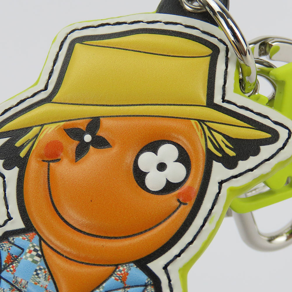LOUIS VUITTON key ring MP2922 leather yellow Porto Cre LV Scarecrow