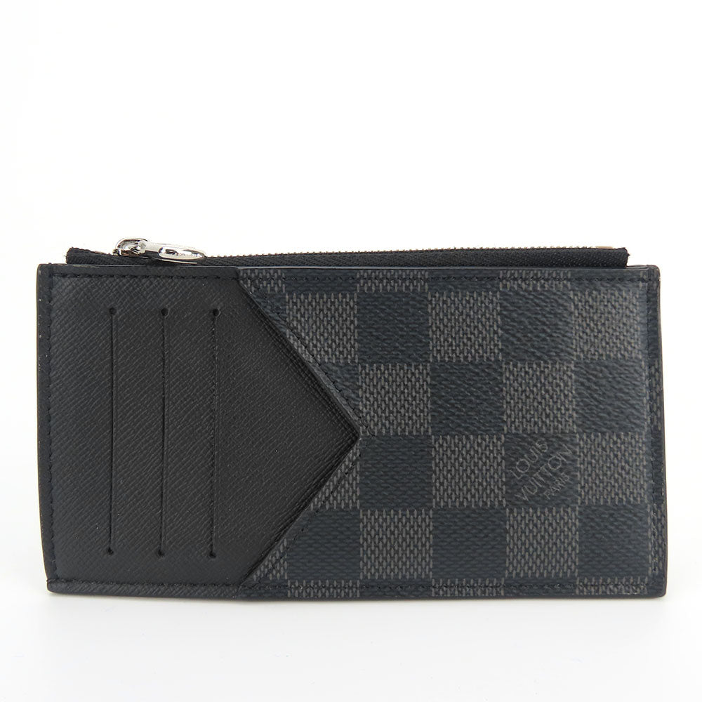 LOUIS VUITTON Card Case N64038 Damier Grafitte black Coin card holder mens