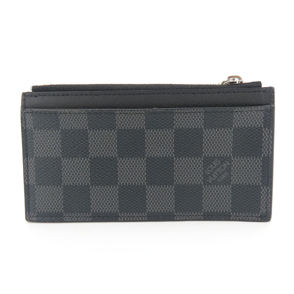 LOUIS VUITTON Card Case N64038 Damier Grafitte black Coin card holder mens