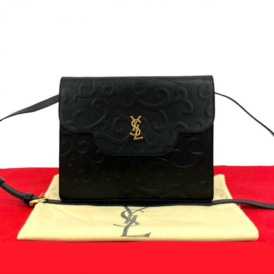YVES SAINT LAURENT Shoulder Bag leather black