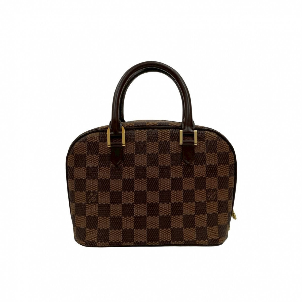 LOUIS VUITTON Handbag leather Brown Damier Saria Mini
