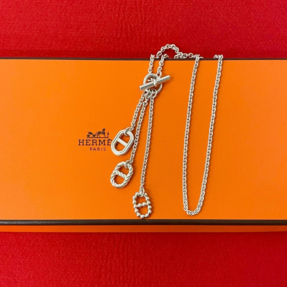 HERMES Necklace Silver925 Silver Parade PM